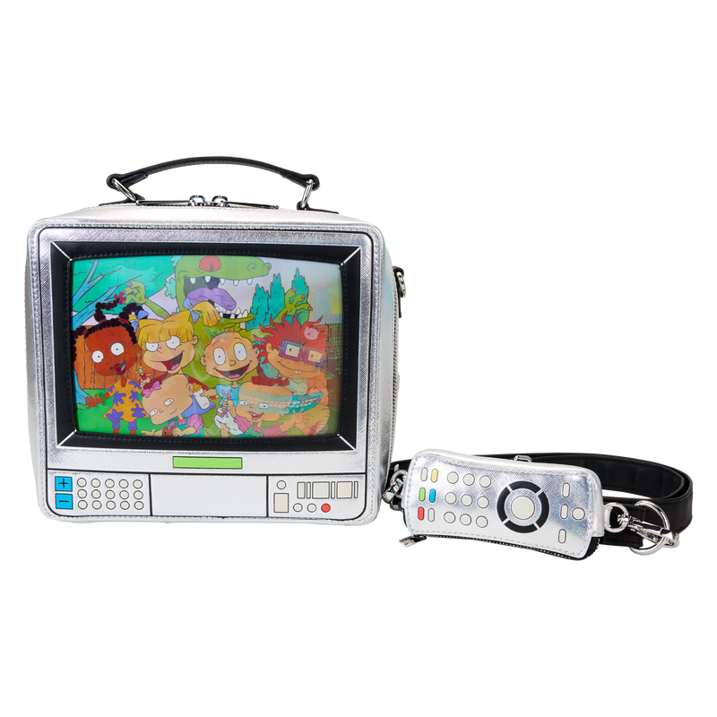 LOUNGEFLY Nickelodeon Retro TV Triple Lenticular Crossbody Bag