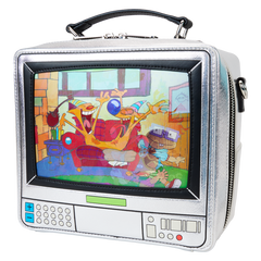LOUNGEFLY Nickelodeon Retro TV Triple Lenticular Crossbody Bag