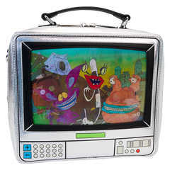 LOUNGEFLY Nickelodeon Retro TV Triple Lenticular Crossbody Bag