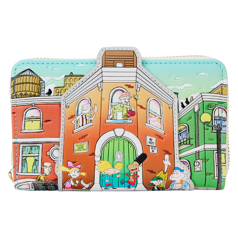 LOUNGEFLY Nickelodeon Hey Arnold Zip Around Wallet