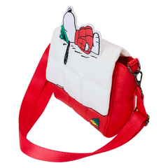 LOUNGEFLY Peanuts Snoopy Woodstock Snow Day Doghouse Crossbody Bag