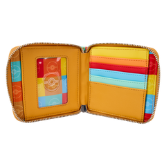 LOUNGEFLY Pokémon Color Block Starters Zip Around Wallet