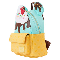 LOUNGEFLY Disney Mickey and Minnie Mouse Sweets Ice Cream Womens Double Strap Shoulder Bag Purse