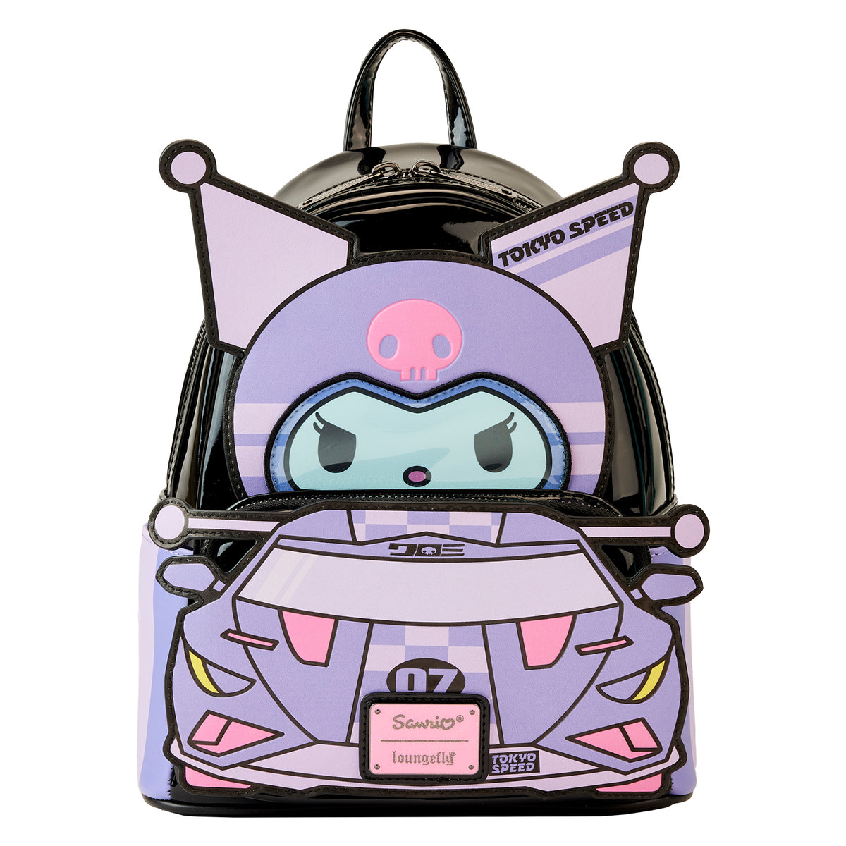 LOUNGEFLY Kuromi Tokyo Speed Racer Cosplay Mini Backpack
