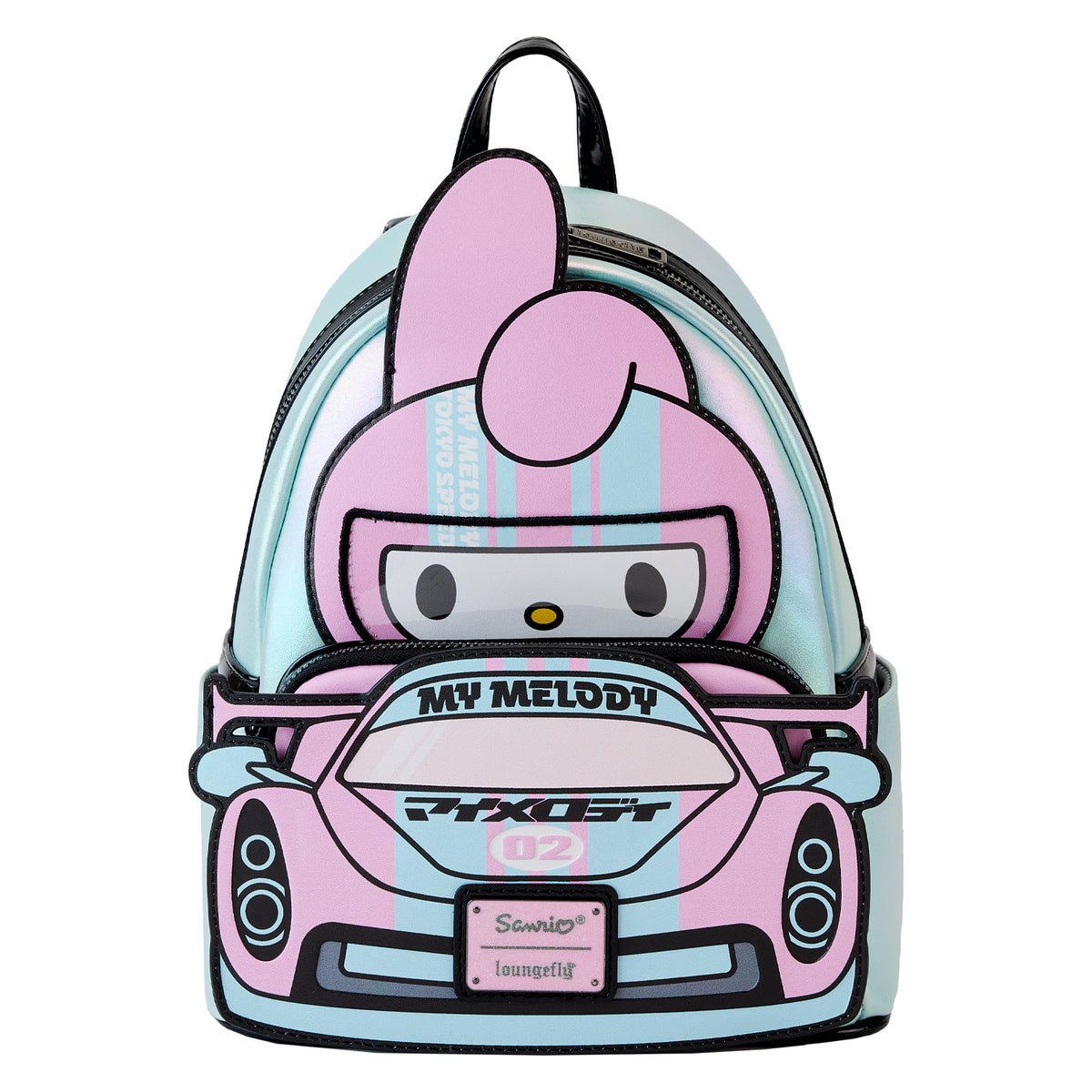 LOUNGEFLY Sanrio My Melody Tokyo Speed Faux Leather Mini Backpack
