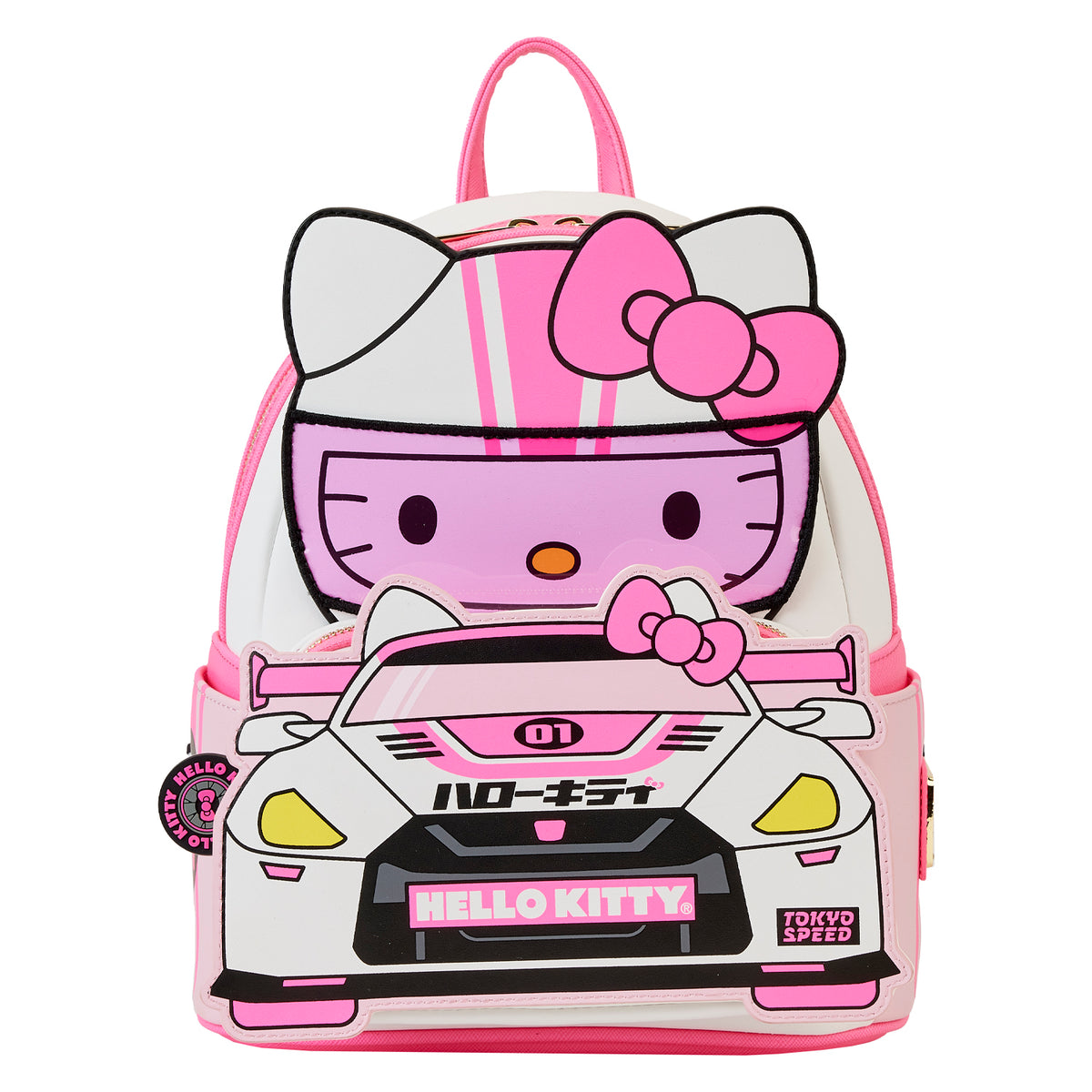 LOUNGEFLY  x Sanrio Hello Kitty Tokyo Speed Racer Cosplay Mini Backpack