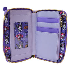 LOUNGEFLY Sanrio Kuromi Pupkin Zip Around Wallet