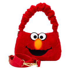 LOUNGEFLY Sesame Street Elmo Plush Cosplay Crossbody Bag