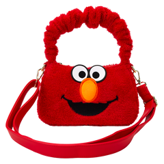 LOUNGEFLY Sesame Street Elmo Plush Cosplay Crossbody Bag