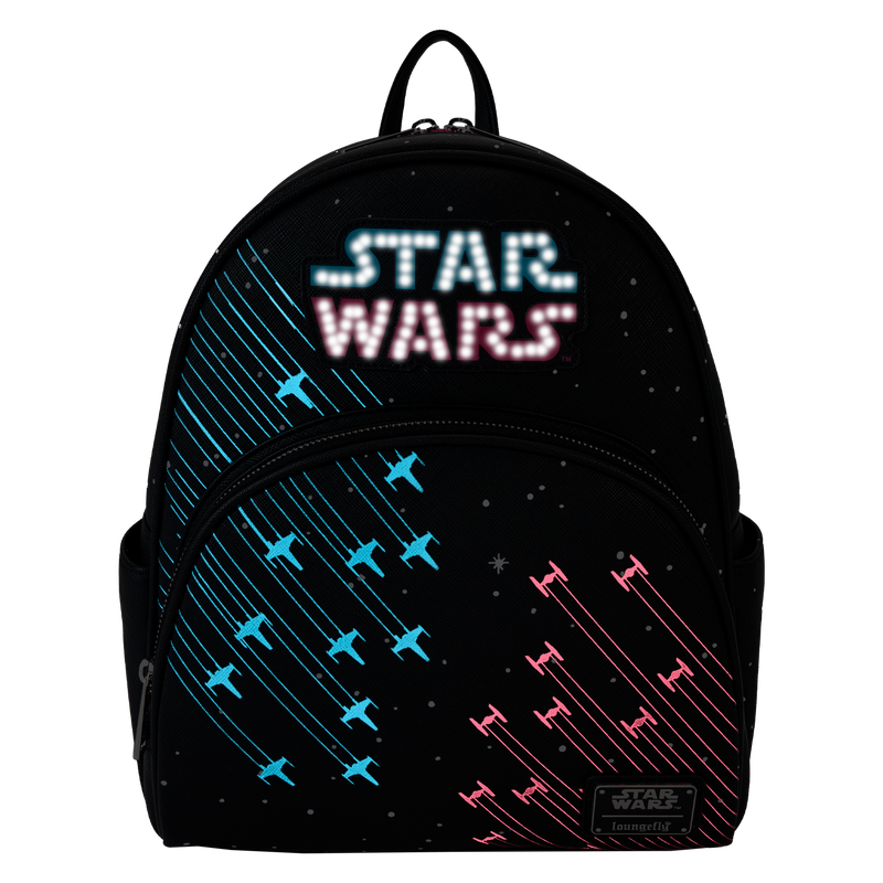 LOUNGEFLY Star Wars Rebels vs Empire Galactic Light Up Glow Mini Backpack