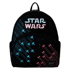 LOUNGEFLY Star Wars Rebels vs Empire Galactic Light Up Glow Mini Backpack