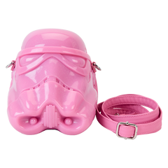 LOUNGEFLY Star Wars Stormtrooper Glitter Figural Head Crossbody Bag