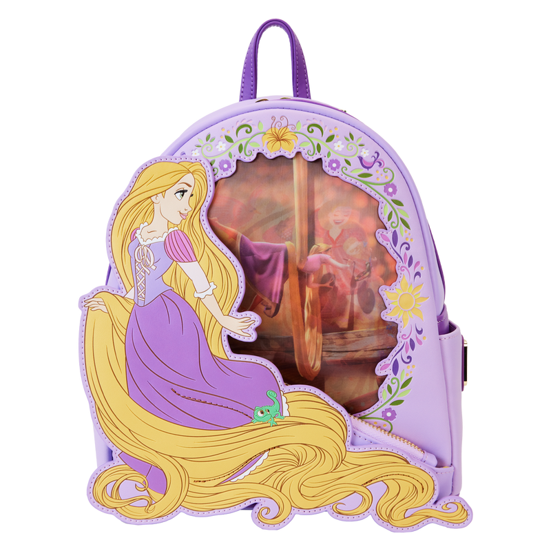 LOUNGEFLY Disney Princess Rapunzel Lenticular Mini Backpack