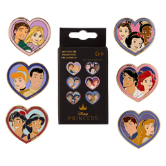 Loungefly Disney Princess & Prince Heart Mystery Box (one Random ) Pin