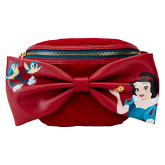 LOUNGEFLY Disney Snow White Classic Bow Velvet Belt Bag