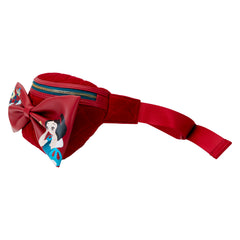 LOUNGEFLY Disney Snow White Classic Bow Velvet Belt Bag