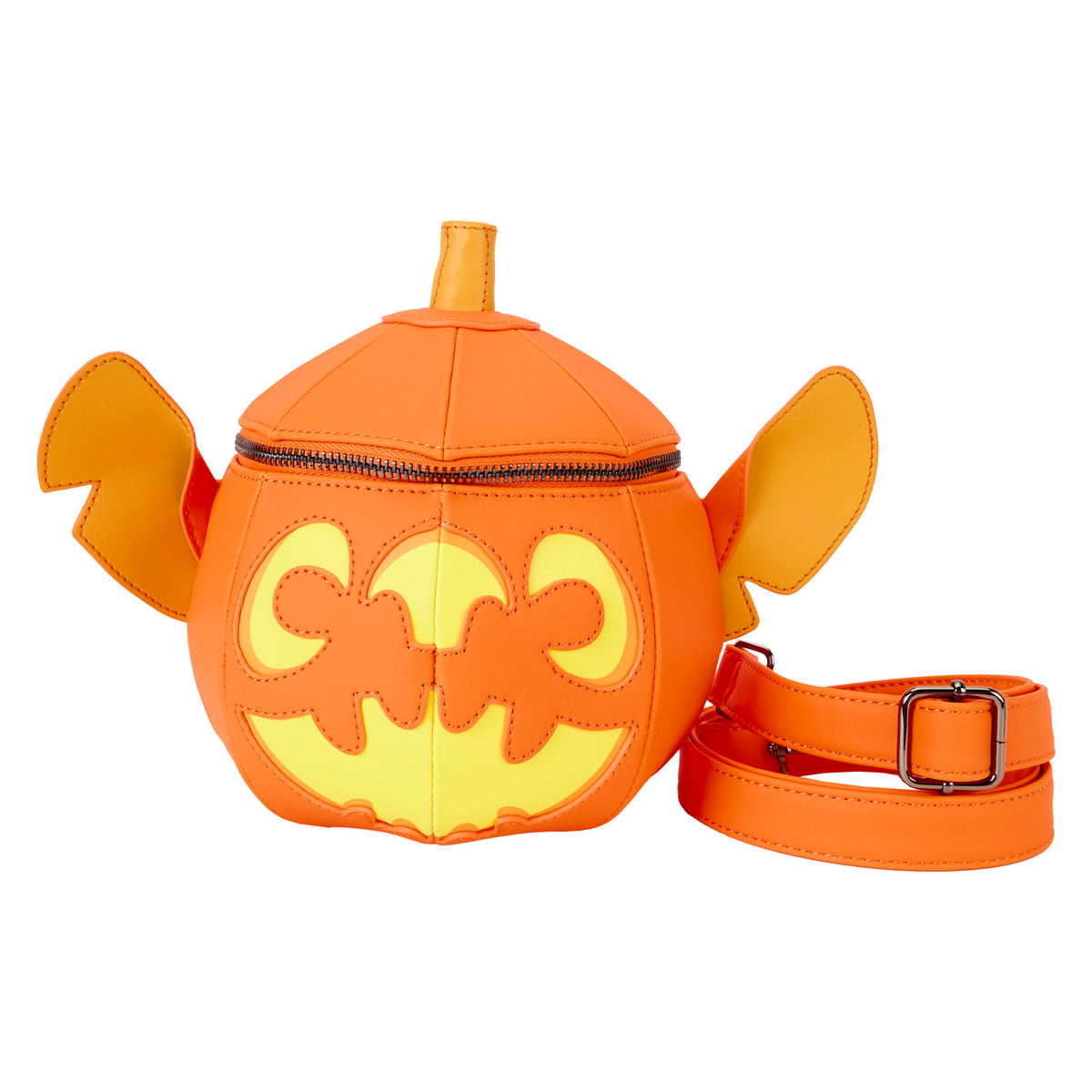 LOUNGEFLY Disney Stitch Figural Pumpkin Crossbody Bag