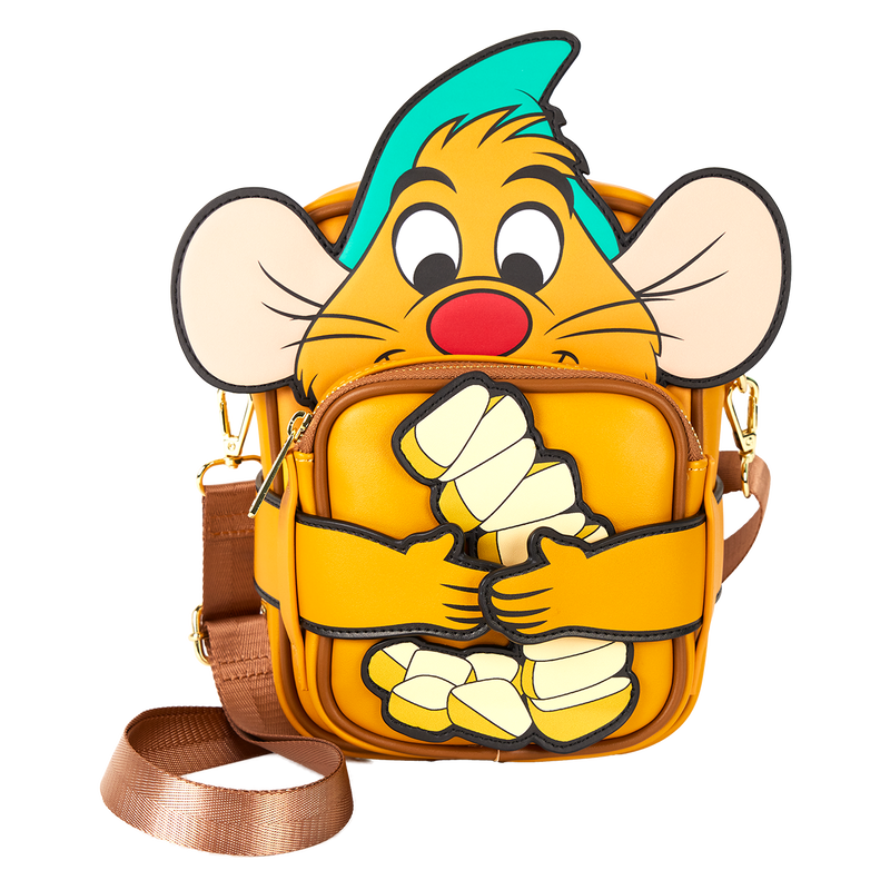 LOUNGEFLY Cinderella 75th Anniversary Gus Gus Crossbuddies® Cosplay Crossbody Bag With Coin Bag