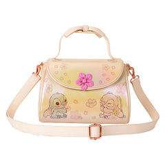 LOUNGEFLY Disney Cute Stitch Bow Handle Crossbody Bag