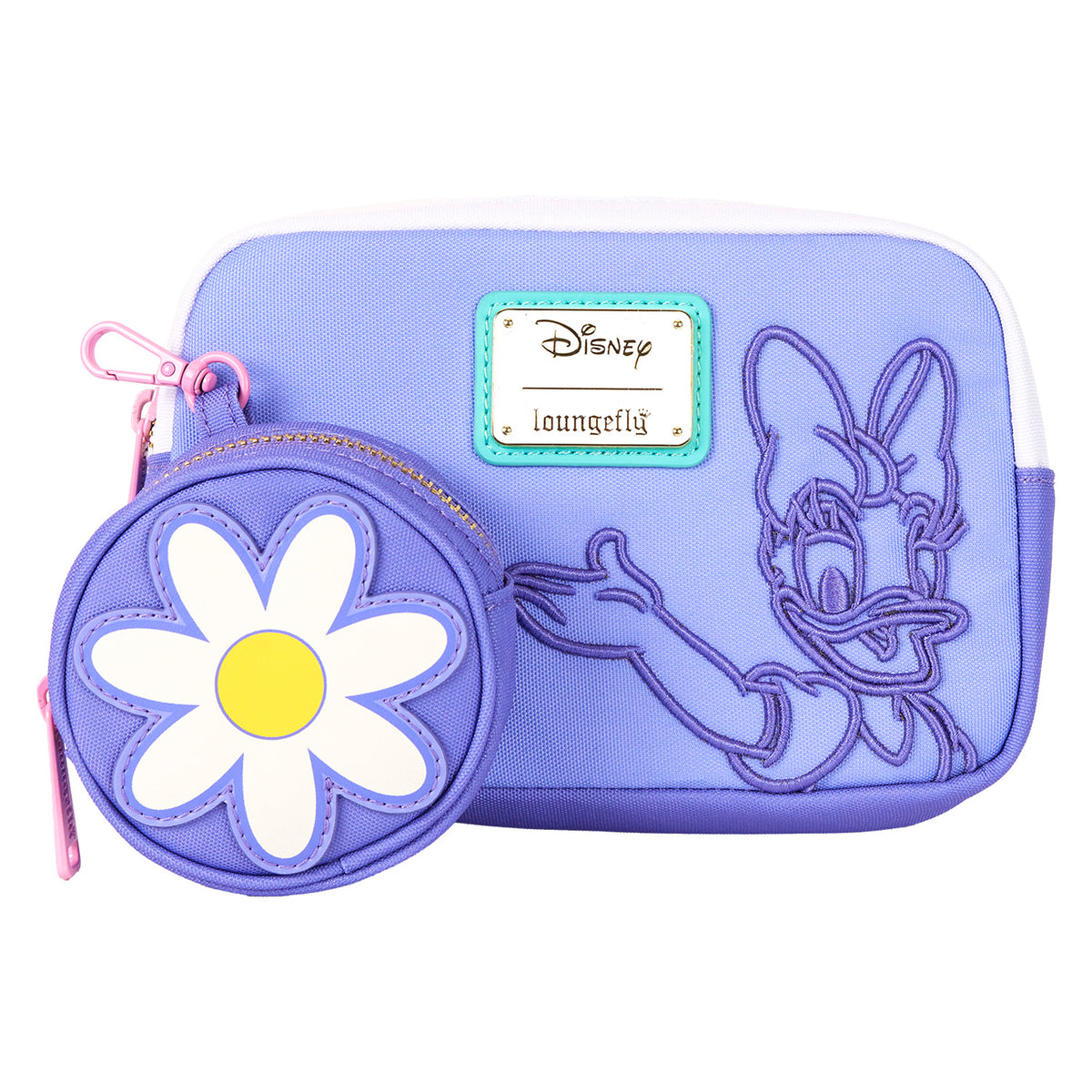 LOUNGEFLY Disney Daisy Duck Nylon Sling Bag