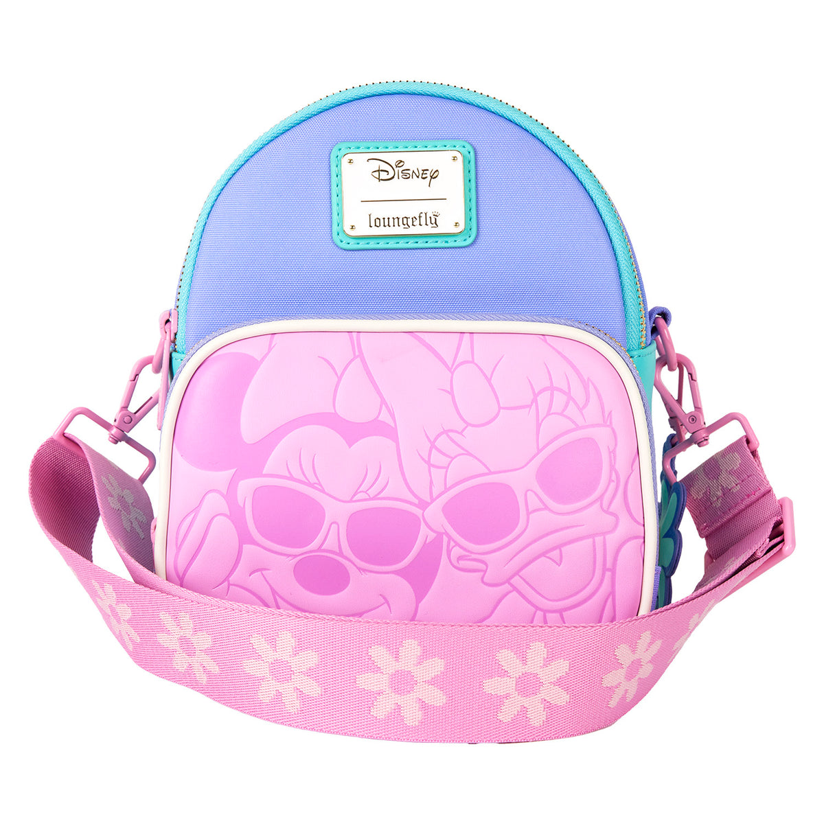 LOUNGEFLY Disney Daisy Duck & Minnie Mouse Mini Convertible Backpack