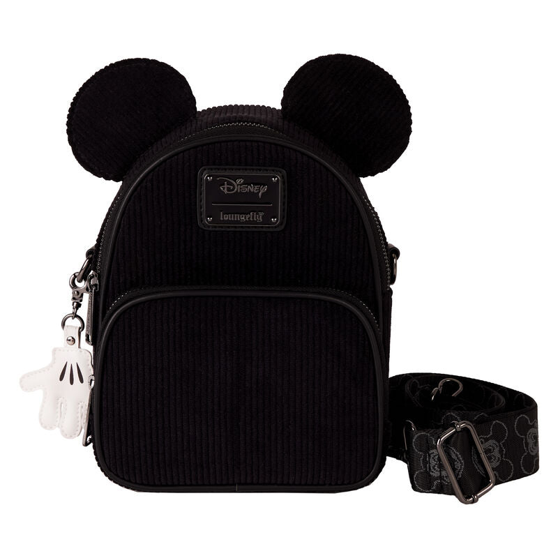 LOUNGEFLY Mickey Mouse Classic Corduroy Convertible Mini Backpack & Crossbody Bag
