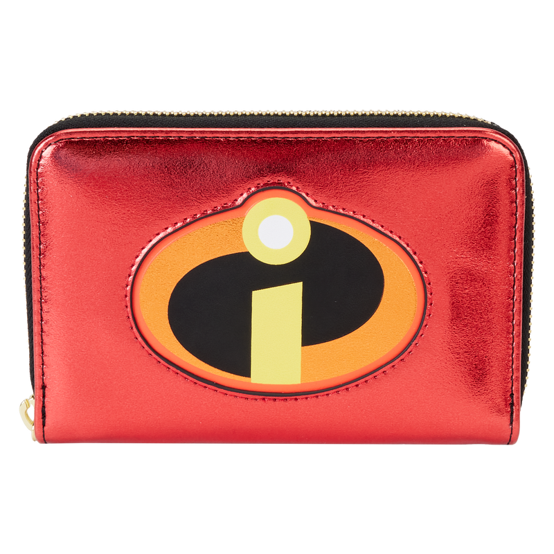 LOUNGEFLY Pixar The Incredibles 20th Anniversary Metallic Wallet