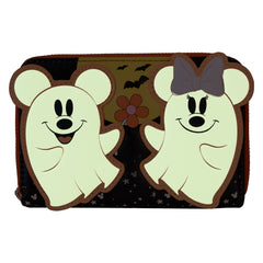LOUNGEFLY Disney Mickey And Friends Halloween Zip Around Wallet
