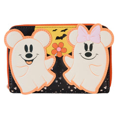 LOUNGEFLY Disney Mickey And Friends Halloween Zip Around Wallet