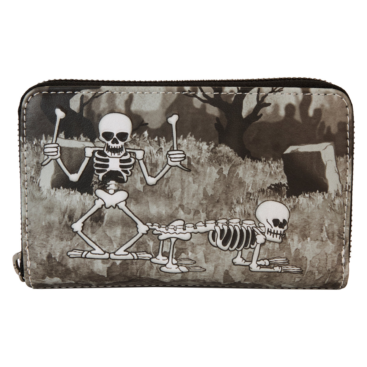 LOUNGEFLY Disney Skeleton Dance Zip Around Wallet