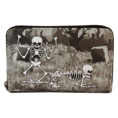 LOUNGEFLY Disney Skeleton Dance Zip Around Wallet