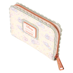 LOUNGEFLY Disney Cute Stitch Cherry Blossom Zip Around Wallet