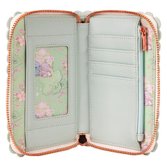 LOUNGEFLY Disney Cute Stitch Cherry Blossom Zip Around Wallet