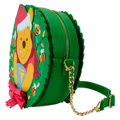 LOUNGEFLY Winnie The Pooh Stuck In Wreath Glow Crossbody Bag