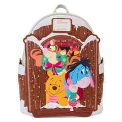 LOUNGEFLY Winnie The Pooh & Friends Christmas Greetings Light Up Mini Backpack