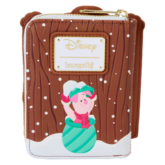 LOUNGEFLY Winnie The Pooh & Friends Christmas Greetings Zip Around Wallet