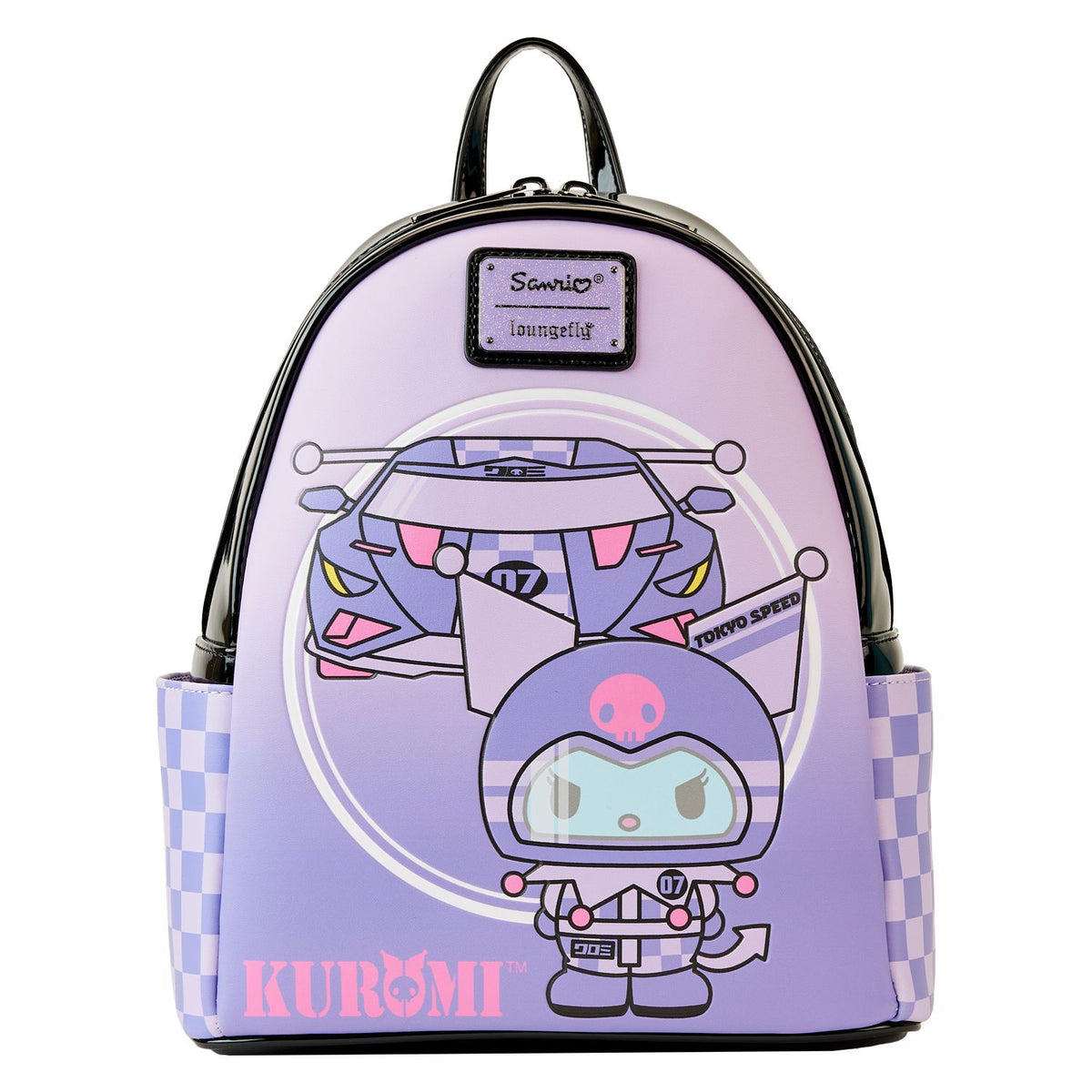 LOUNGEFLY Sanrio Hello Kitty Kuromi Tokyo Speed Racer Mini Backpack