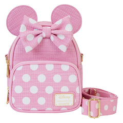LOUNGEFLY Disney Minnie Straw Mini Convertible Bag