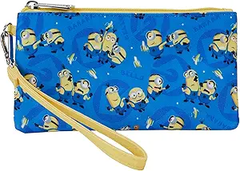 LOUNGEFLY Despicable Me Minions All-Over Print Nylon Zipper Pouch Wristlet