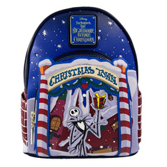 LOUNGEFLY x NBC Christmas Town Mini Backpack - Festive Frights and Holiday Delights