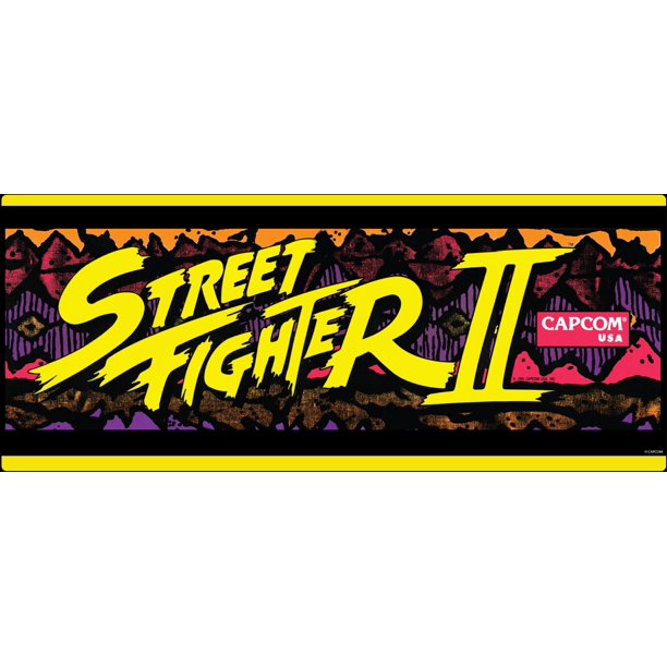 ARCADE1UP Wall Mounted Marquee (24in X 10in) Street Fighter II