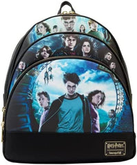 LOUNGEFLY Harry Potter Trilogy Series 2 Triple Pocket Double Strap Shoulder Bag