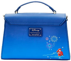 LOUNGEFLY DISNEY THE LITTLE MERMAID ARIEL FIREWORKS CROSS BODY BAG