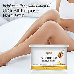 GiGi All Purpose Hair Removal Hard Wax for All Skin Types, 14 oz