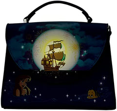 LOUNGEFLY DISNEY THE LITTLE MERMAID ARIEL FIREWORKS CROSS BODY BAG