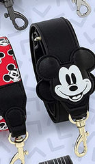 Loungefly Disney Mickey Mouse Head Applique Strap Crossbody Bag