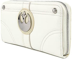 LOUNGEFLY Star Wars Princess Leia Hoth Cosplay Zip Around Wallet, Ivory