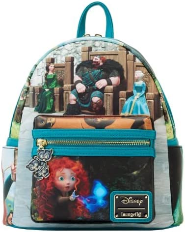 LOUNGEFLY Brave Merida Princess Scenes Double Strap Shoulder Bag