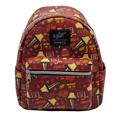 LOUNGEFLY x A Christmas Story Lampshade AOP Mini Backpack