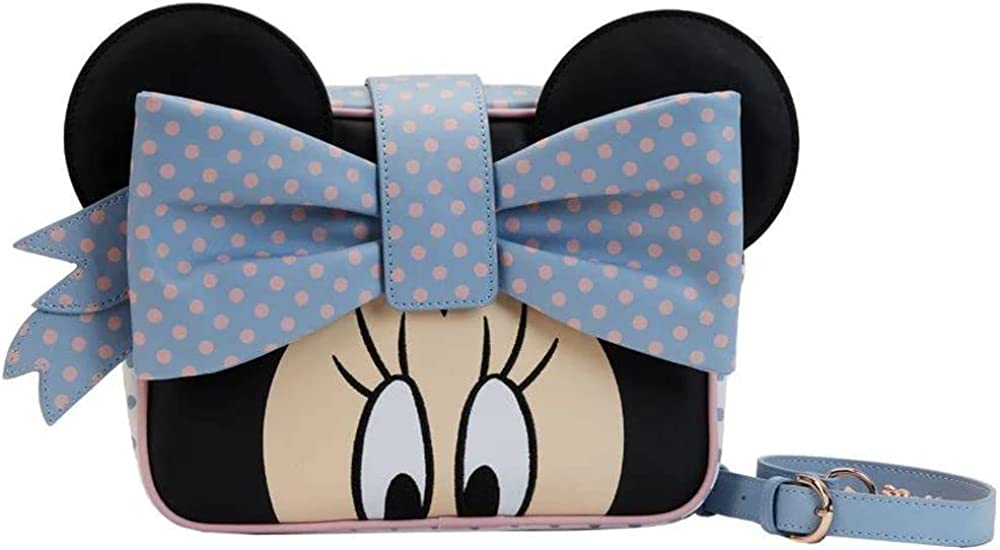 LOUNGEFLY Disney Minnie Pastel Dots Crossbody Bag